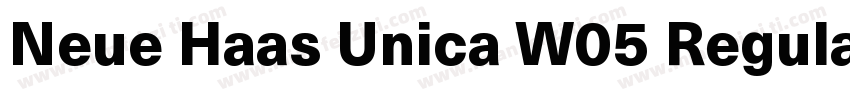 Neue Haas Unica W05 Regular字体转换